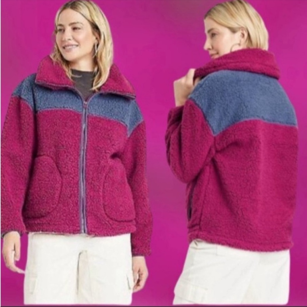 NWT Universal Thread Sherpa Full Zip Jacket Coat